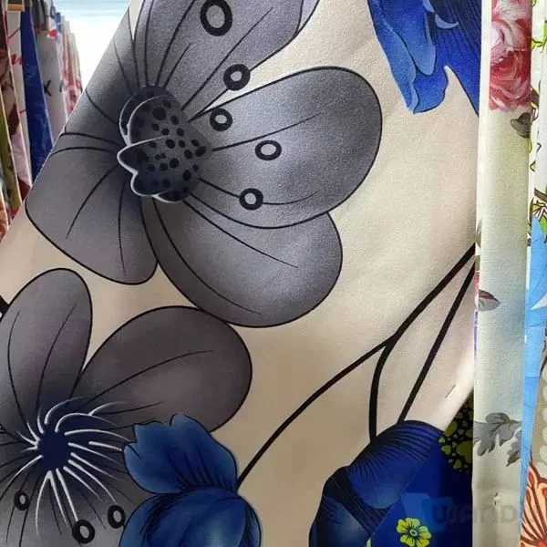 75D 100d 100% Polyester Disperse Printing Flower Design Microfiber Bed Fabric Home Textile