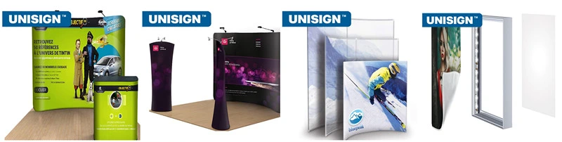 UV/Dye Sublimation Print Black Back Blockout Backdrops Fabric 260GSM, Little Tension Textile for Display or Frame